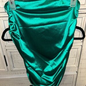 SHEIN green fitted skirt